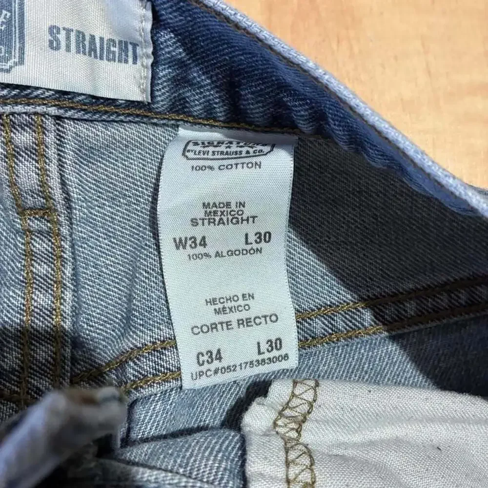 Signature by Levi Strauss & Co. Straight Jeans Medium Wash 34x30